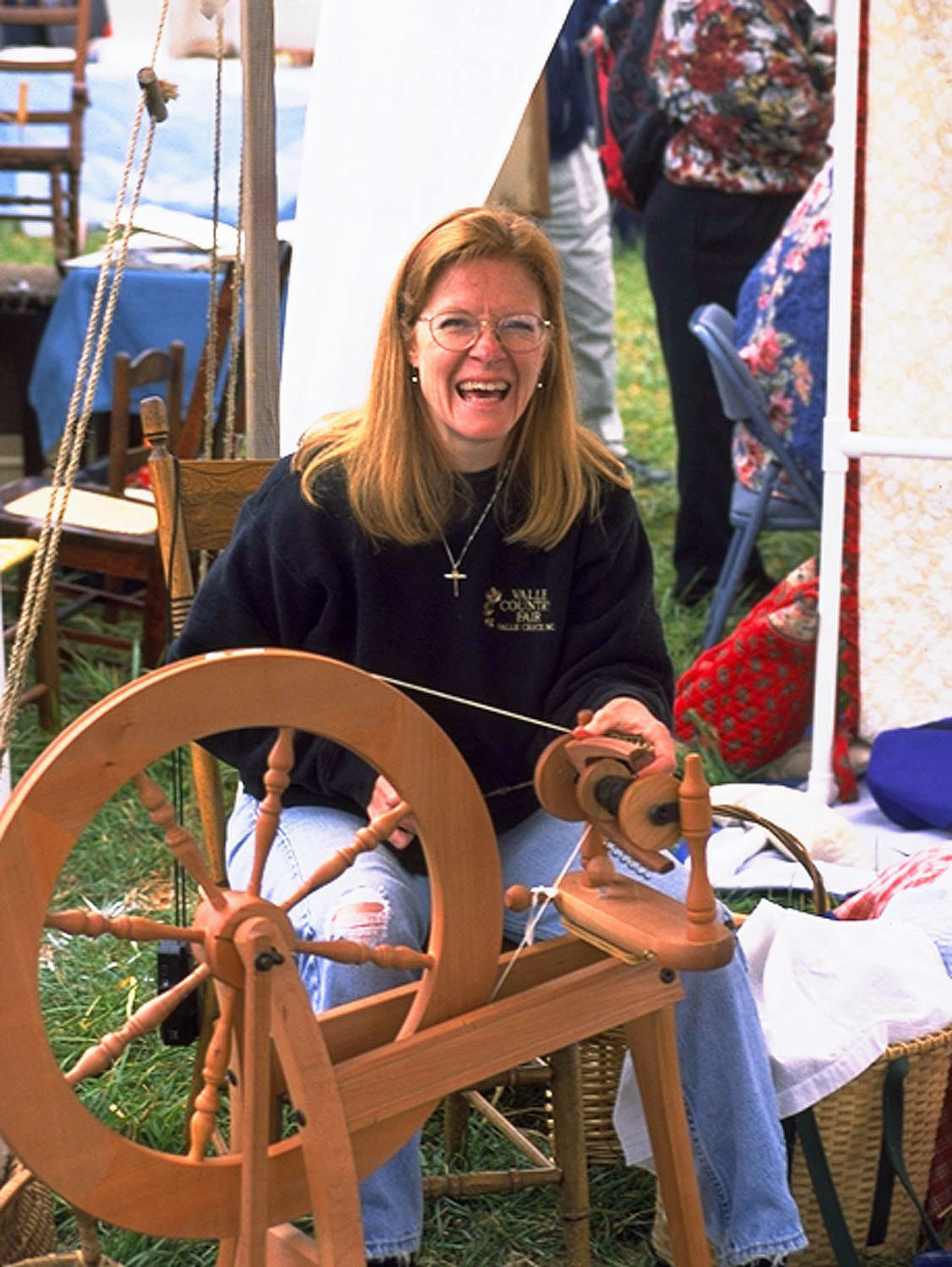 VCF - Cathy Cole Demonstrating Spinning